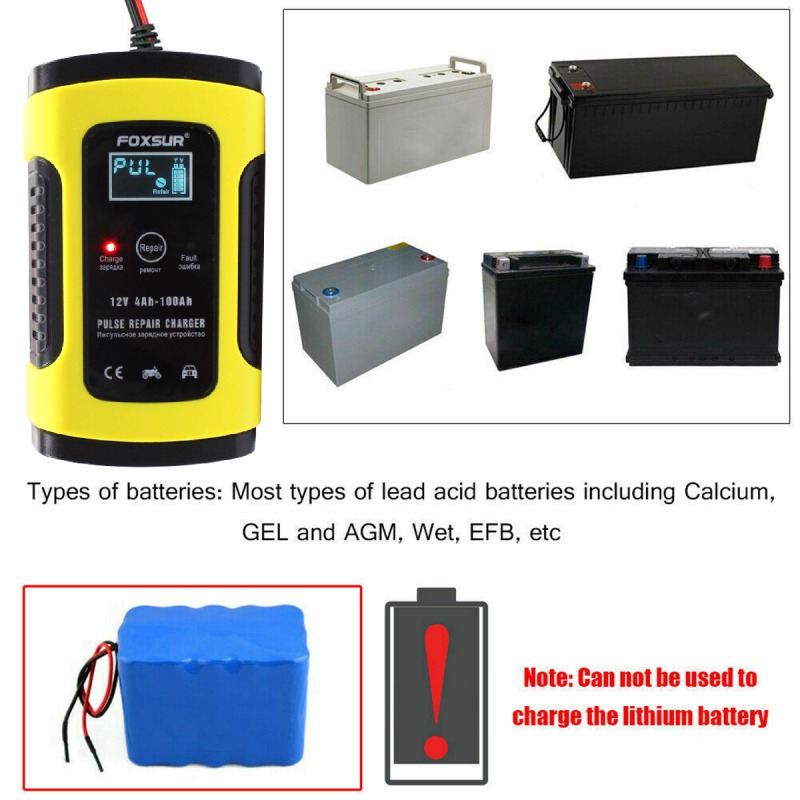 battery pulse charger 12 volt atv