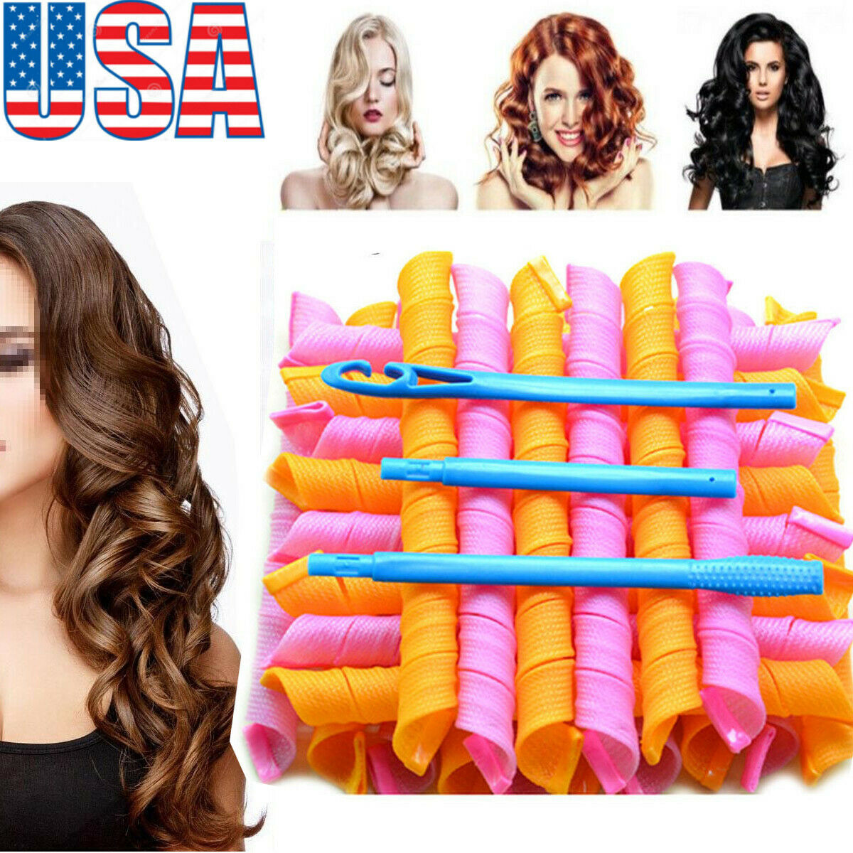 18pc Diy Magic Short Hair Curlers Curl Formers Leverage Rollers